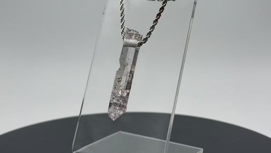 Brandberg Quartz Drilled Crystal Pendant #3