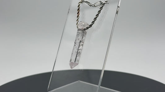 Brandberg Quartz Drilled Crystal Pendant #5