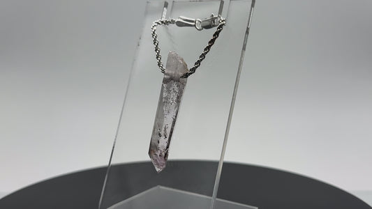 Brandberg Quartz Drilled Crystal Pendant #2