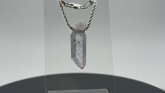 Brandberg Quartz Drilled Crystal Pendant #8