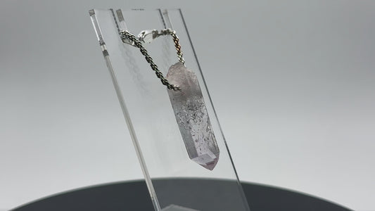 Brandberg Quartz Drilled Crystal Pendant #7