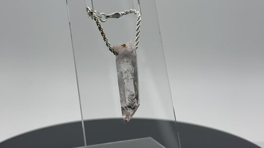 Brandberg Quartz Drilled Crystal Pendant #4