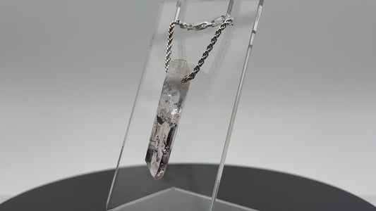 Brandberg Quartz Drilled Crystal Pendant #1