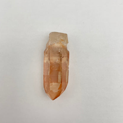 Drilled "Tangerine" Quartz Crystal Pendant #1