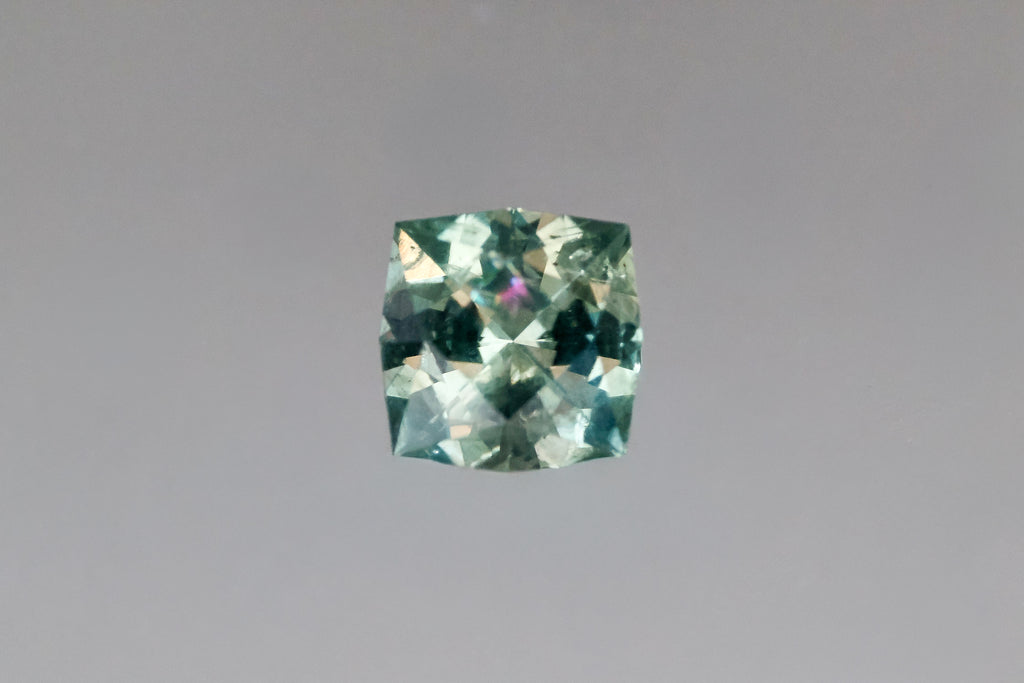 1 ct. Jade Green Montana Sapphire Cushion