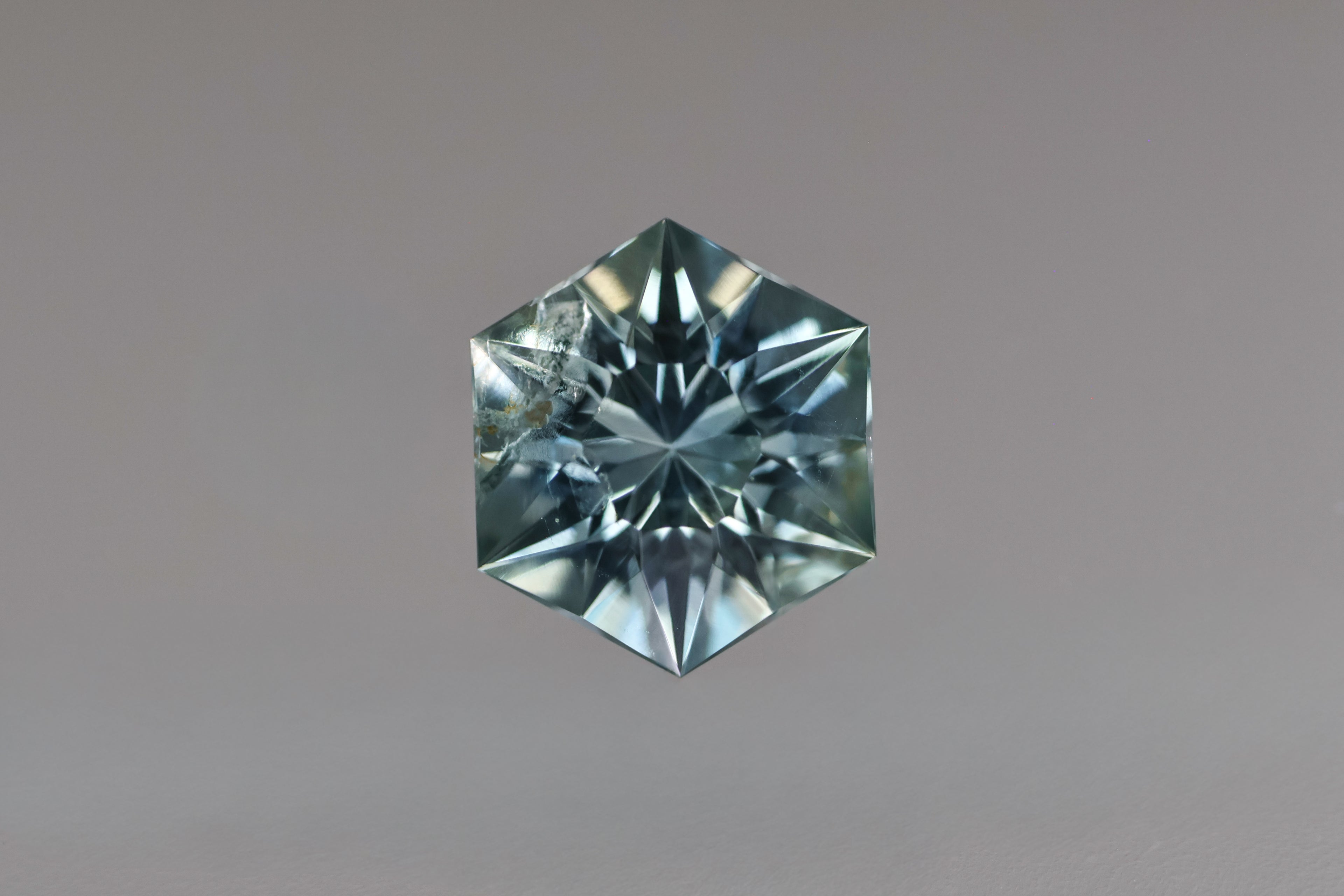 1.06 ct. Jade Green Sky Blue Montana Sapphire