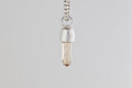 Imperial Topaz Crystal Brushed Silver Mini Pendant