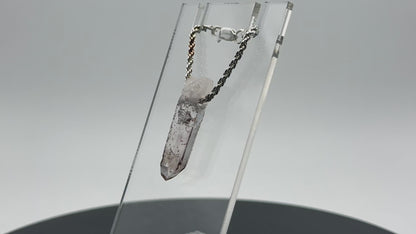 Brandberg Quartz Drilled Crystal Pendant #11