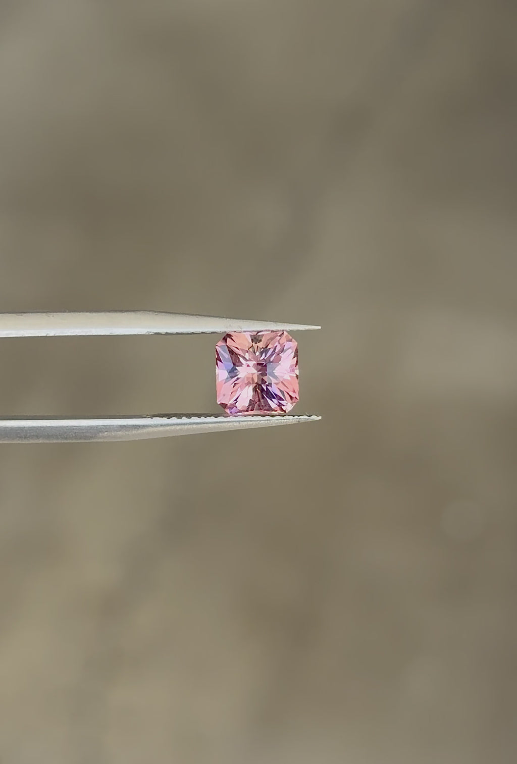 1.28 ct. Pink Congo Tourmaline Square Emerald