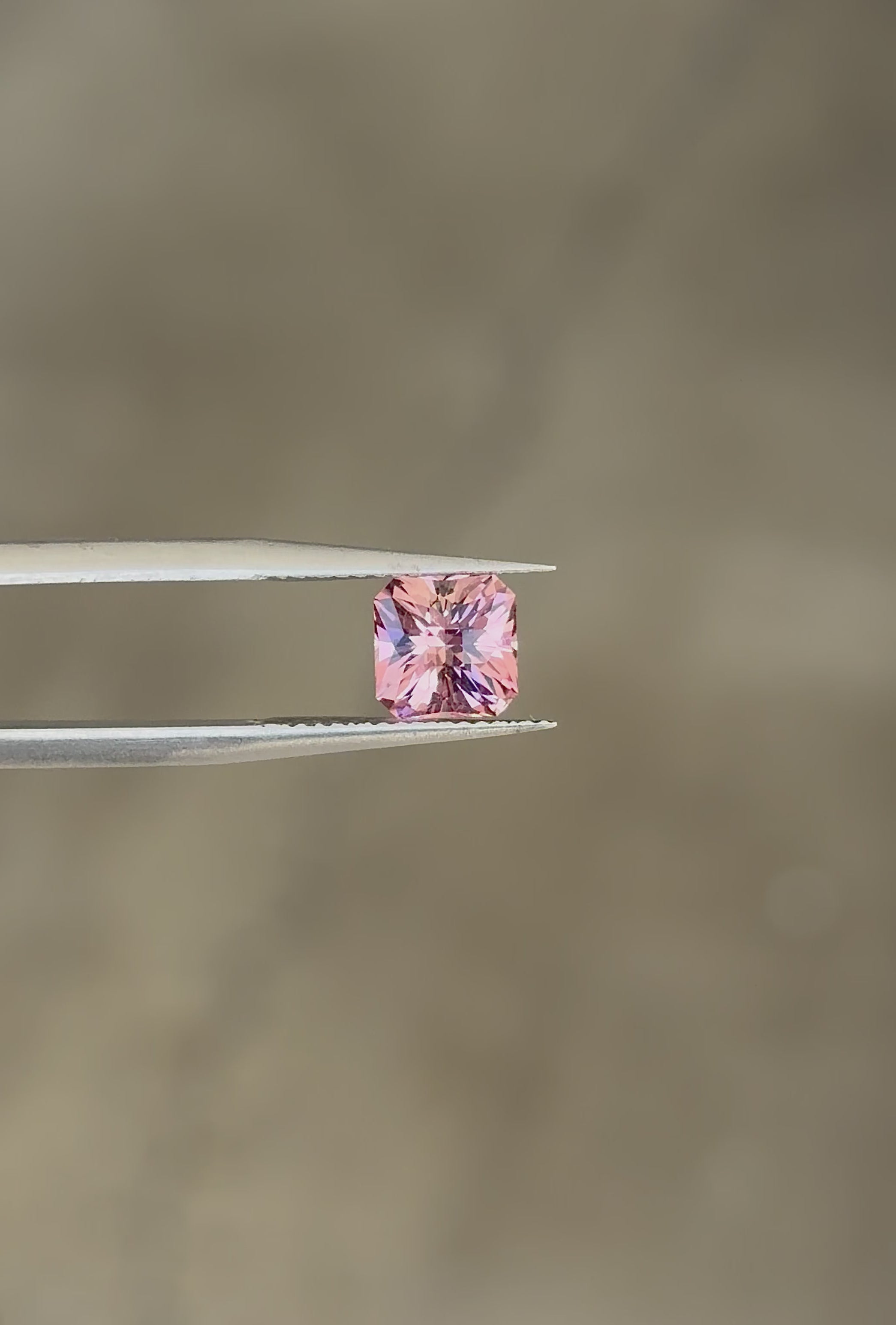 1.28 ct. Pink Congo Tourmaline Square Emerald