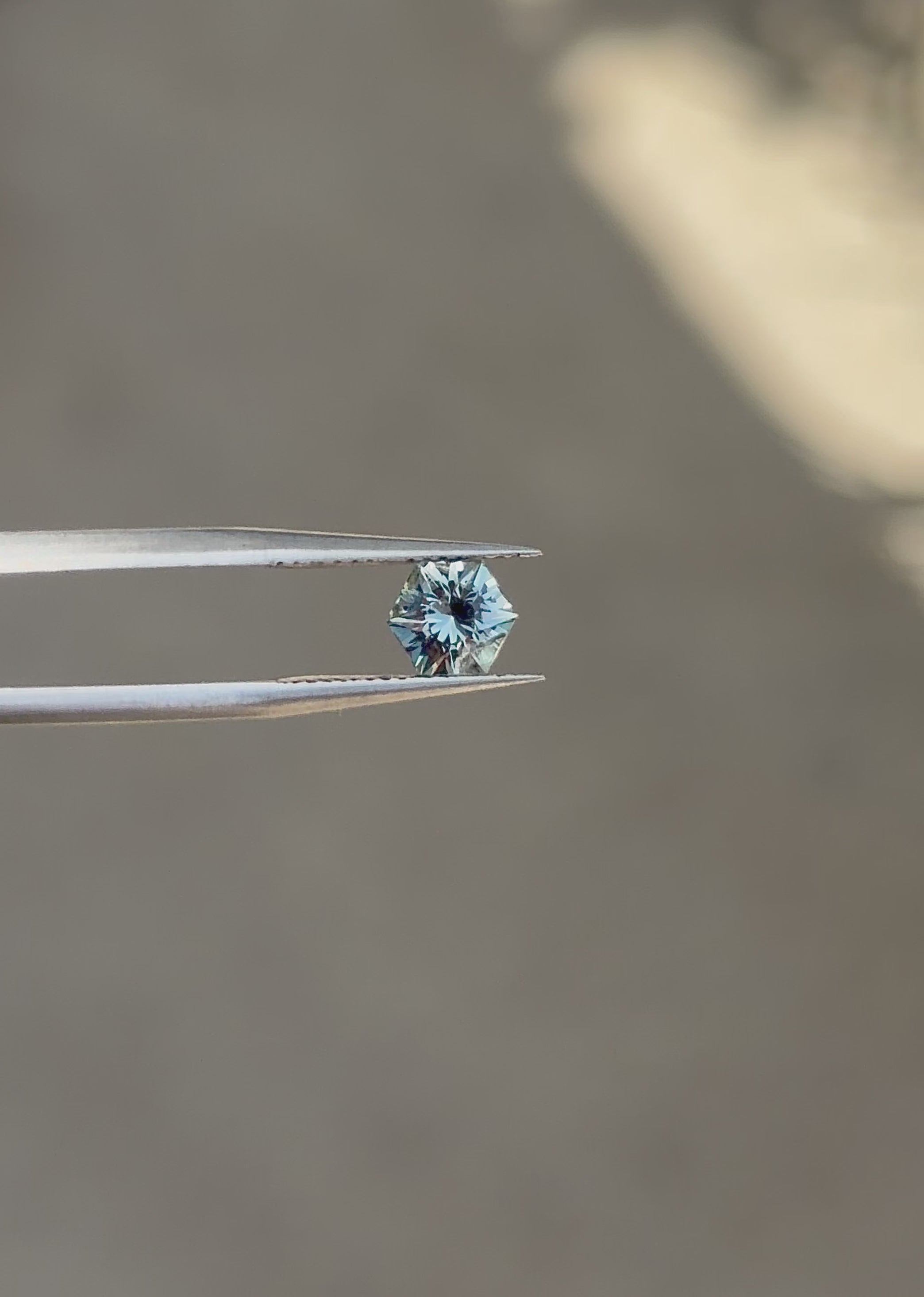 1.06 ct. Jade Green Sky Blue Montana Sapphire